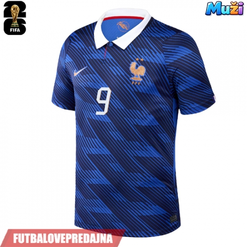 Lacne Muži Futbalové dres Francúzsko Marcus Thuram #9 MS 2026 Krátky Rukáv - Domáci